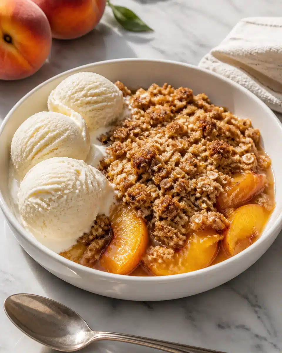 peach crisp recipe