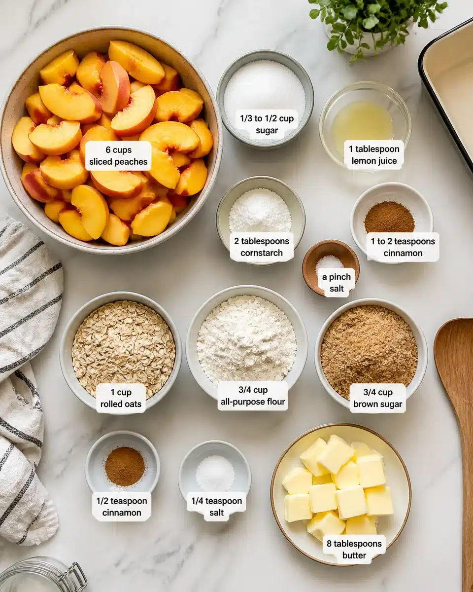 peach crisp recipe