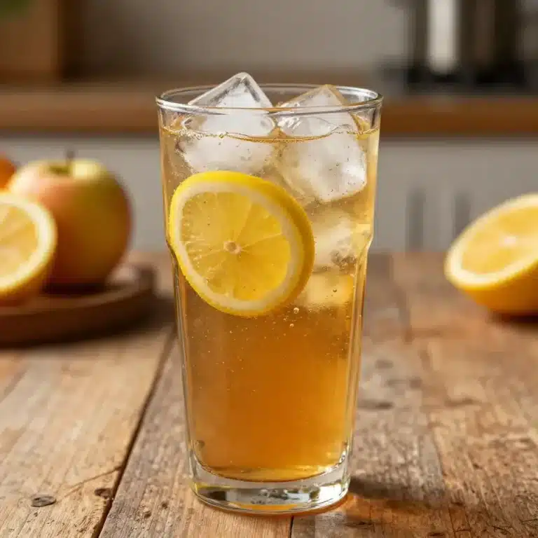 Healthy apple cider vinegar mocktails served in stylish glasses with fresh ingredients.