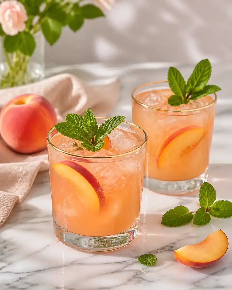 peach mocktail