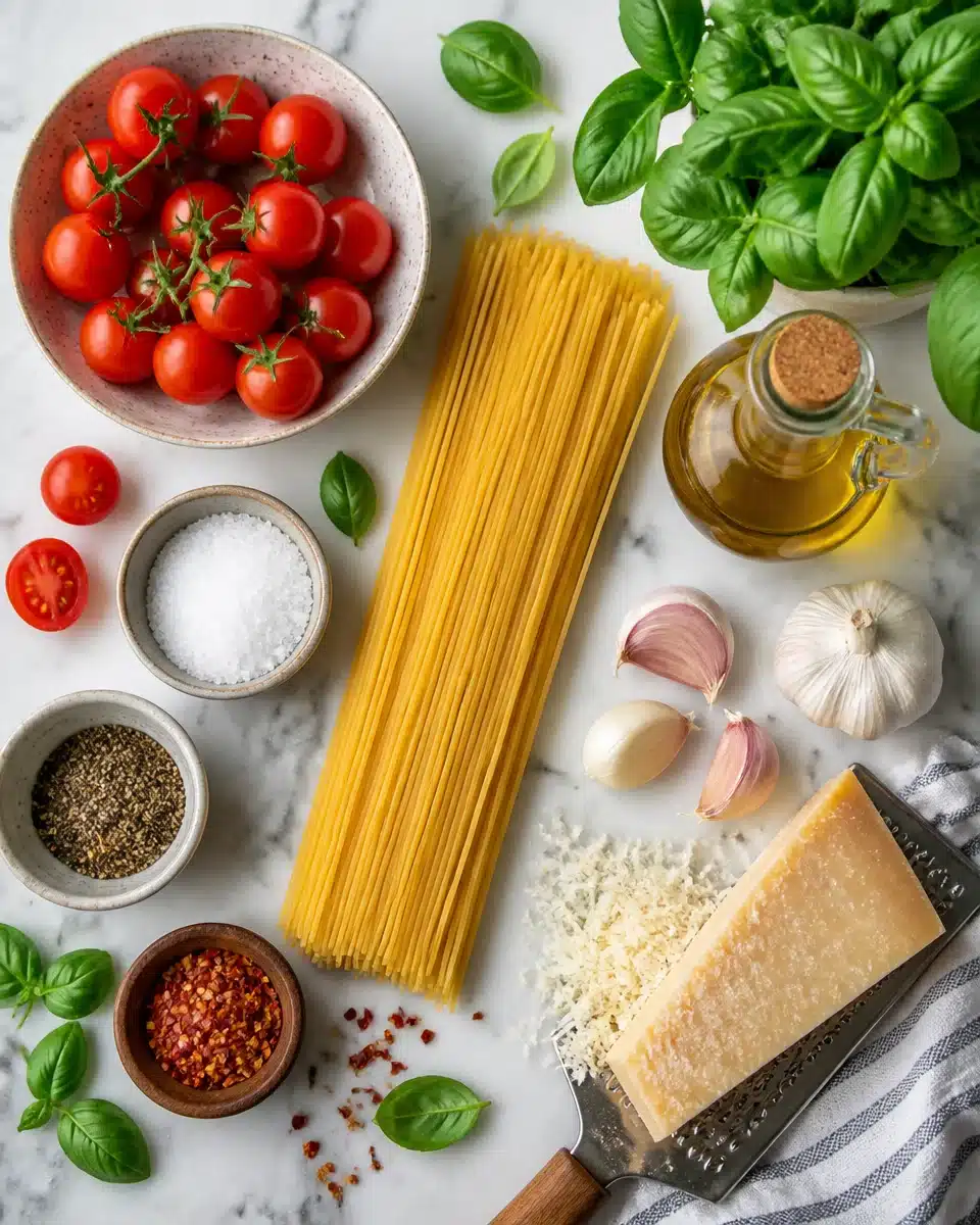 Simple and Delicious Tomato Basil Pasta in Under 20 Minutes!