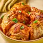 A flavorful Cabbage Boil seasoned with spices, ready to serve.