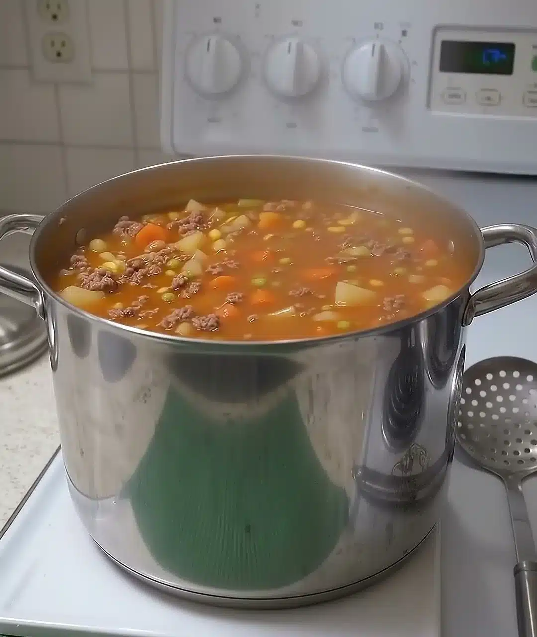 Slow Cooker Old-Fashioned Hamburger Vegetable Soup