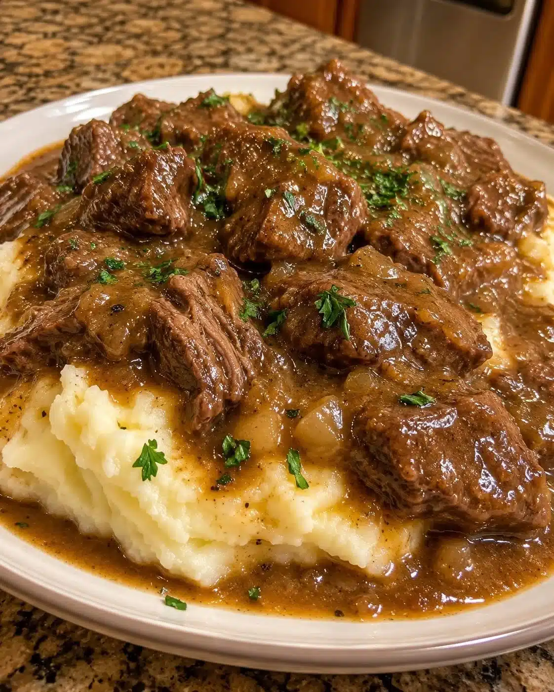 Slow Cooker Beef Tips and Gravy Recipe